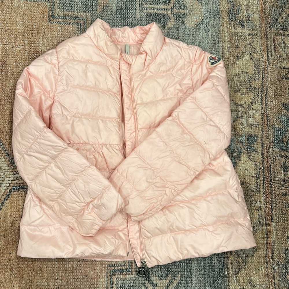 Girls size 3 moncler light pink puffer jacket